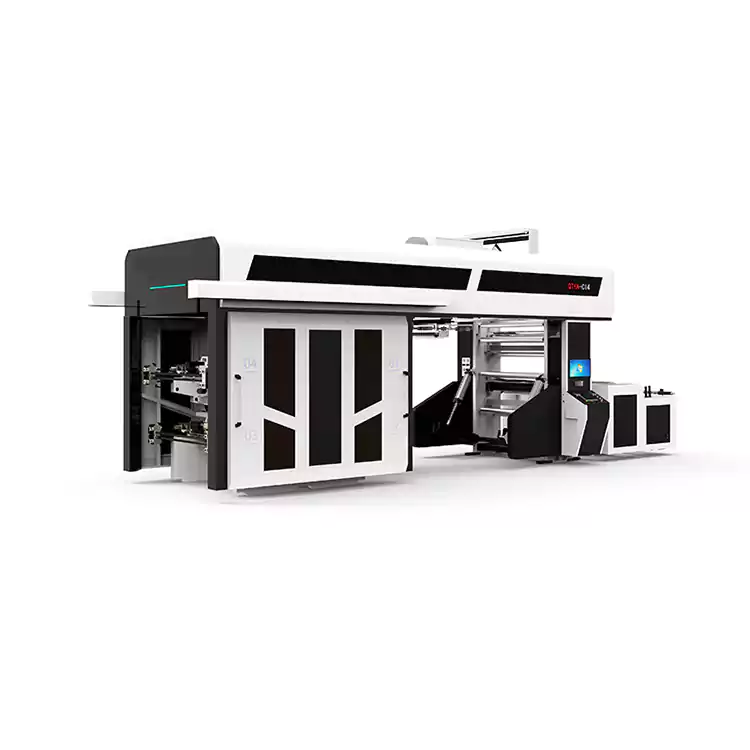 4-8 အရောင်များ Flexographic Ci ပလပ်စတစ် Flexo ပုံနှိပ်စက်